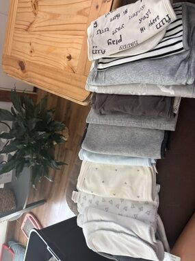 Neutral Grey & Cream Baby Bottoms Multi-Pack - Brand Unspecified